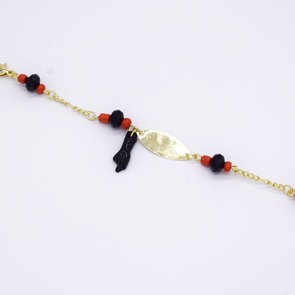 18k Layered Real Gold Filled azbche id bracelet 6 inches