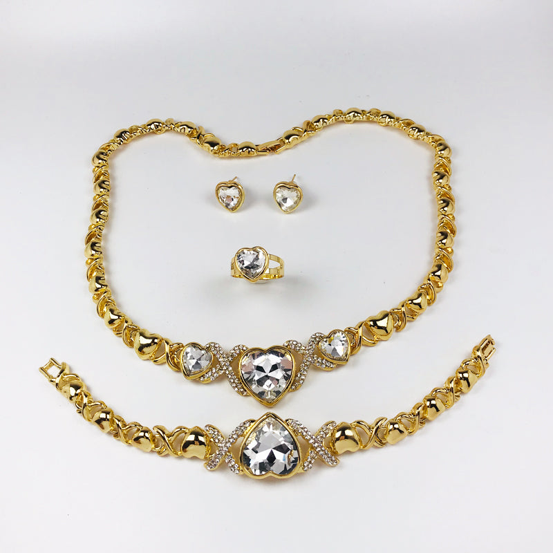 HUGS &KISSES xo set gold Plated #172