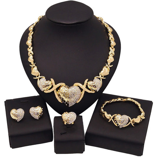 HUGS &KISSES xo set gold Plated #37