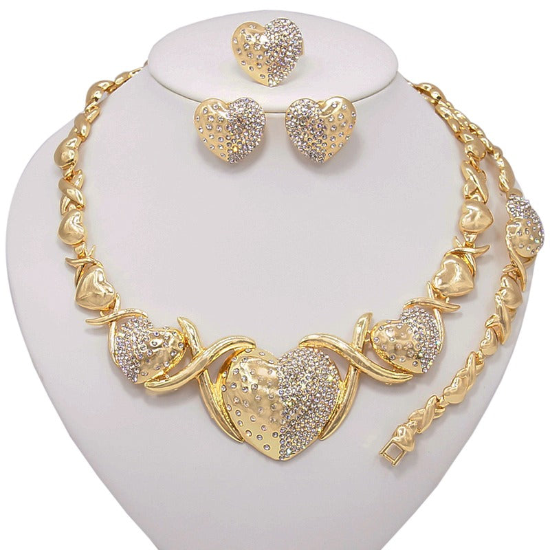 HUGS &KISSES xo set gold Plated #37