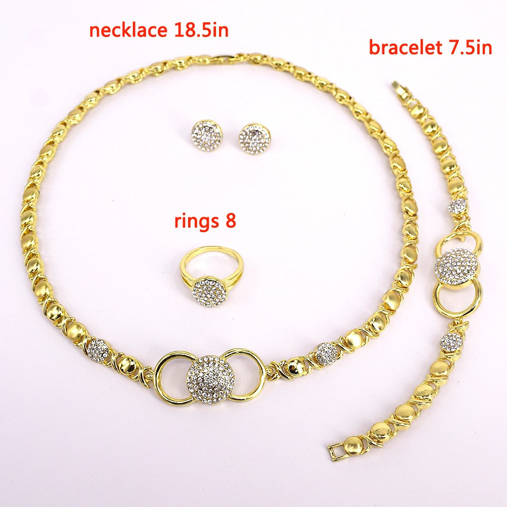 HUGS &KISSES xo set gold Plated #2