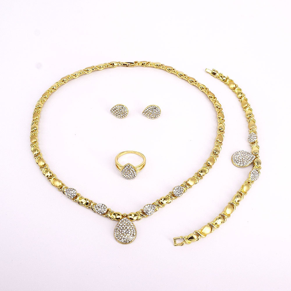 HUGS &KISSES xo set gold Plated #3