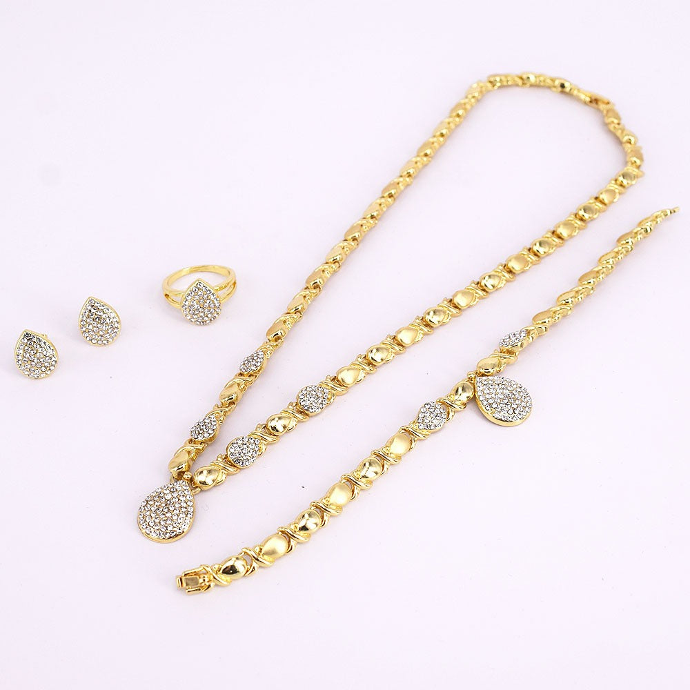 HUGS &KISSES xo set gold Plated #3