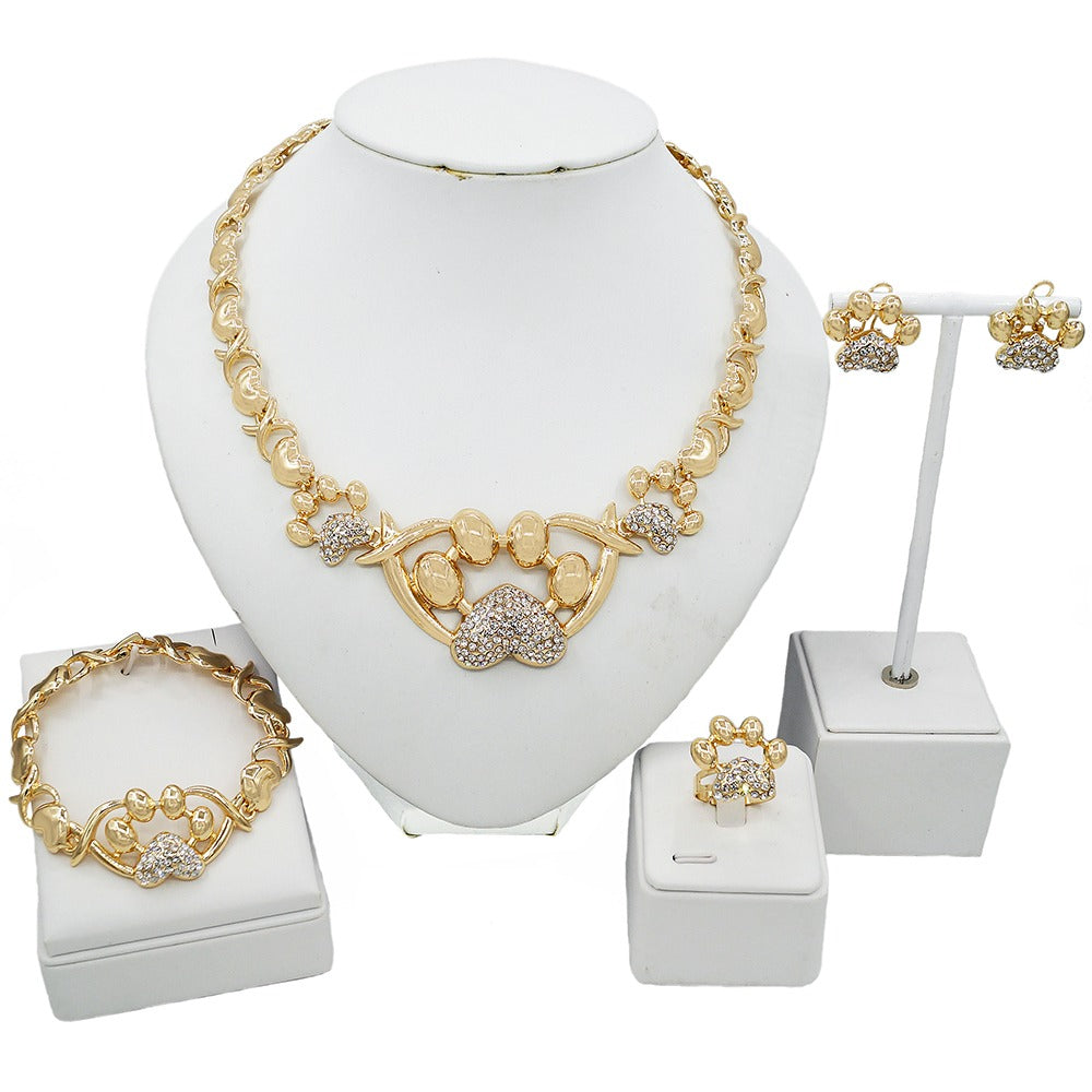 HUGS &KISSES xo set gold Plated #80