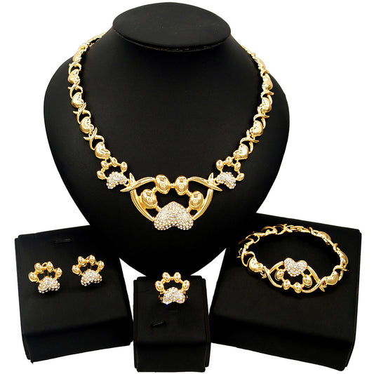 HUGS &KISSES xo set gold Plated #80