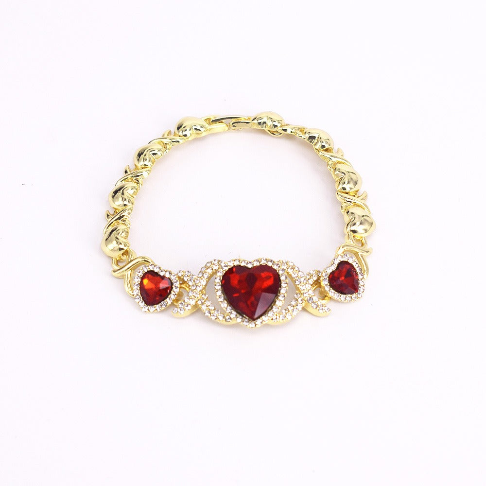 HUGS &KISSES xo set valentine's day set gold Plated #85