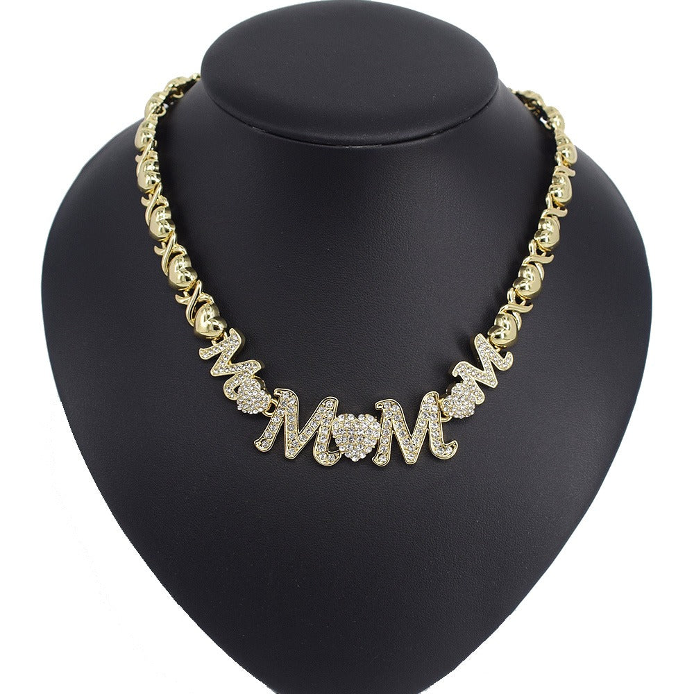 HUGS &KISSES xo mom set gold Plated #88