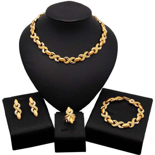 HUGS &KISSES xo set gold Plated #99