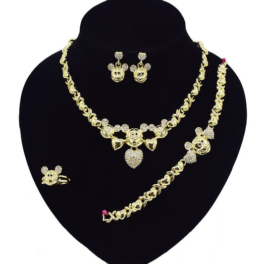 HUGS &KISSES xo set gold Plated #105