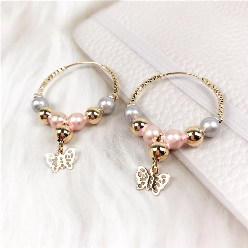 Butterfly Hoop Earrings