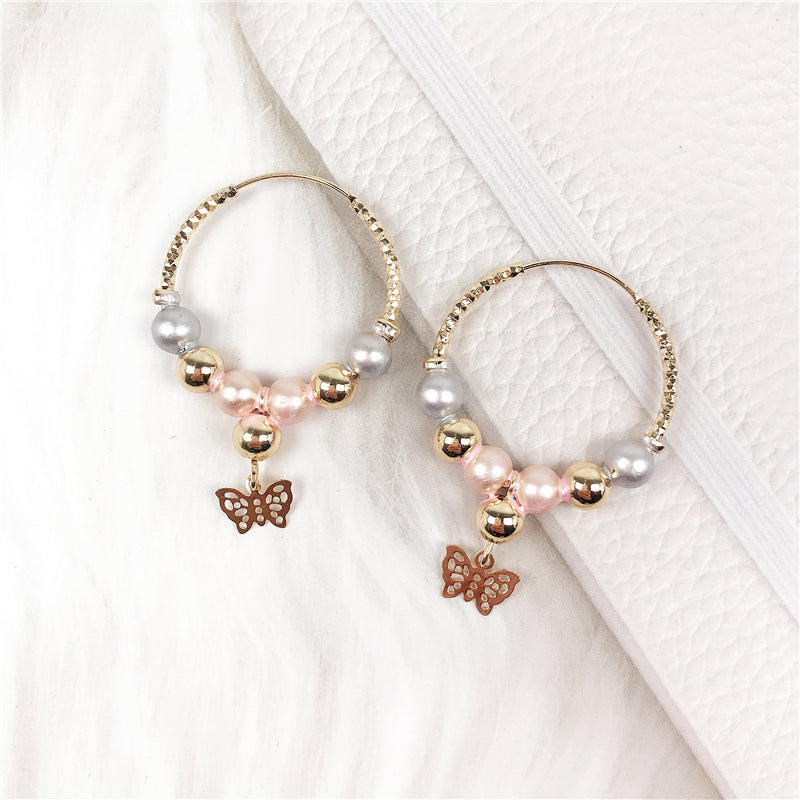 Butterfly Hoop Earrings