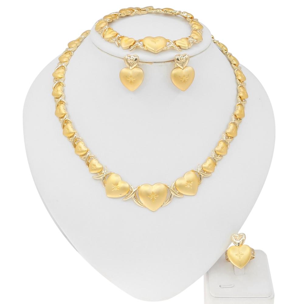 HUGS &KISSES xo set gold Plated #127