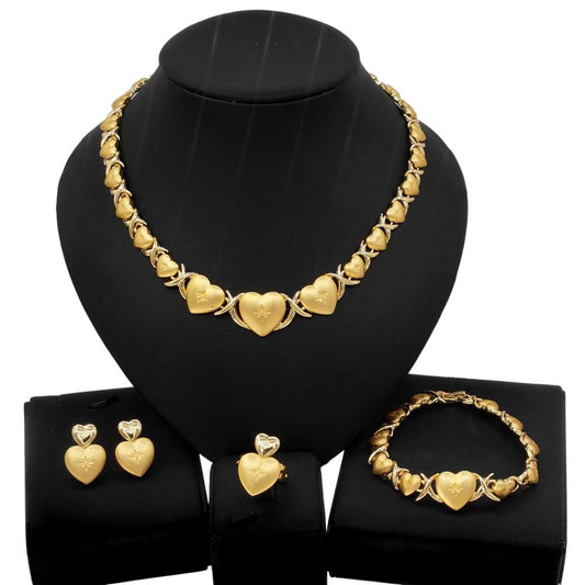 HUGS &KISSES xo set gold Plated #127