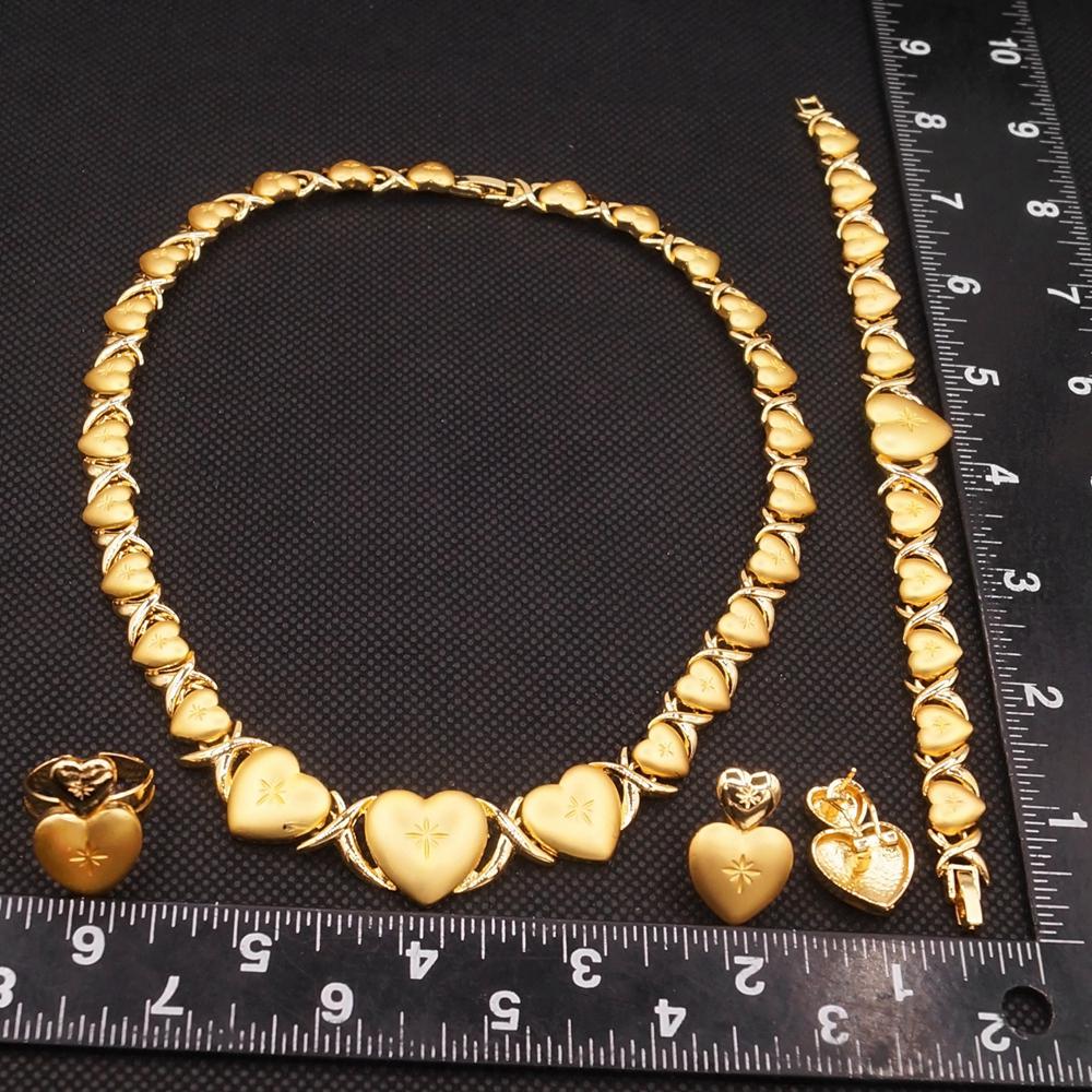 HUGS &KISSES xo set gold Plated #127