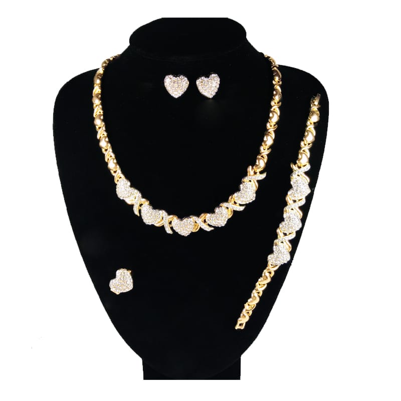 HUGS &KISSES xo set gold Plated #36