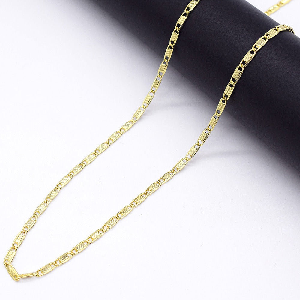 18k Layered Real Gold Filled necklace chain 24 inches