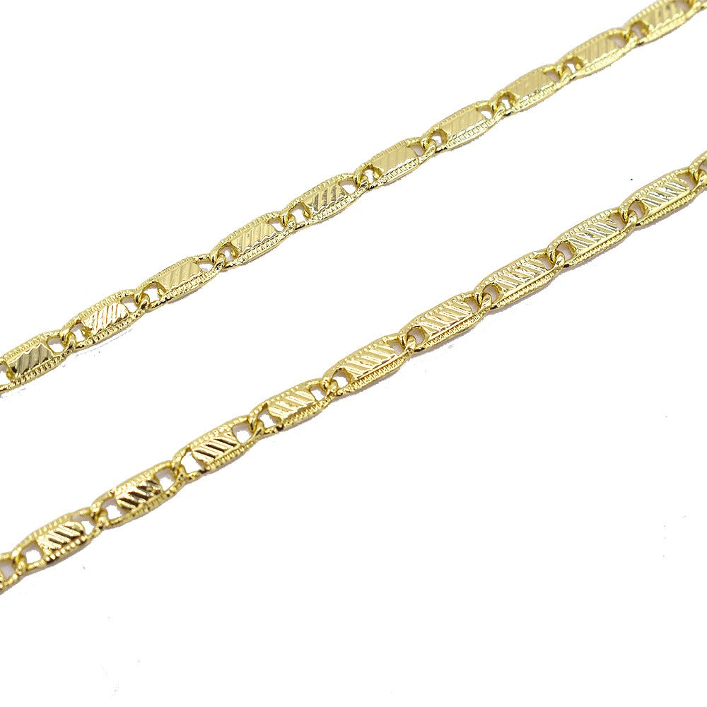 18k Layered Real Gold Filled necklace chain 24 inches