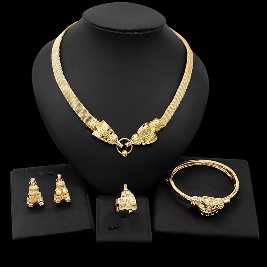 HUGS &KISSES set gold Plated #140