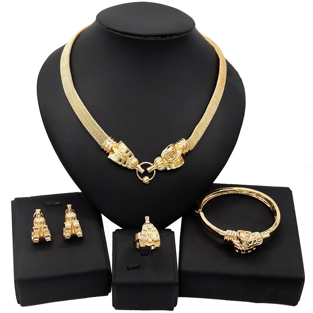 HUGS &KISSES set gold Plated #140