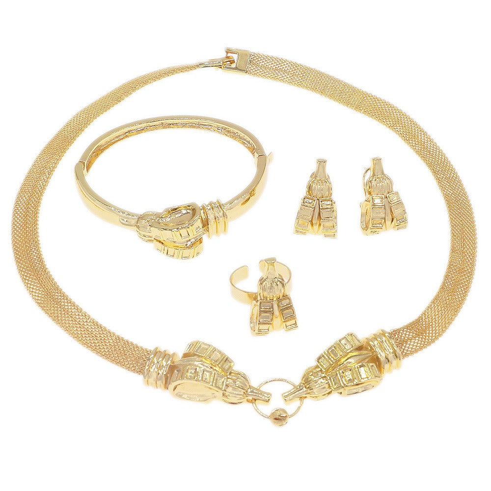 HUGS &KISSES set gold Plated #140