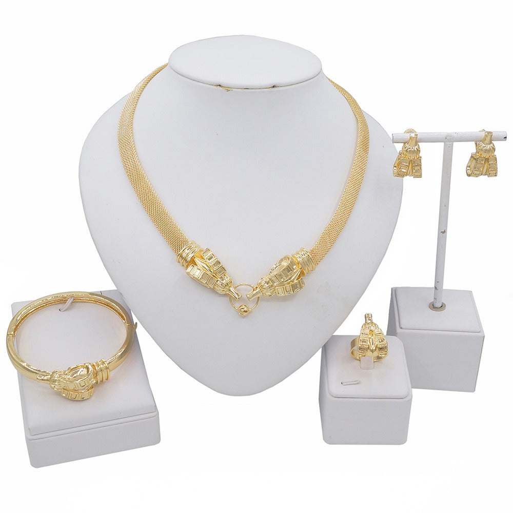 HUGS &KISSES set gold Plated #140