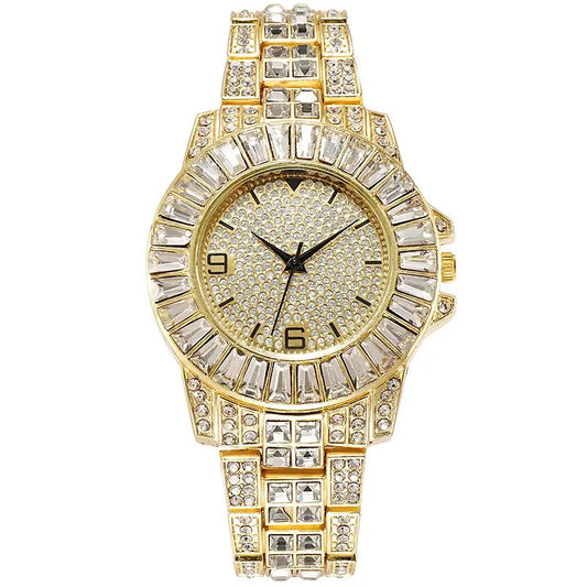 Iced out Presidential watch baguettes  settings high quality unisex hip hop #2