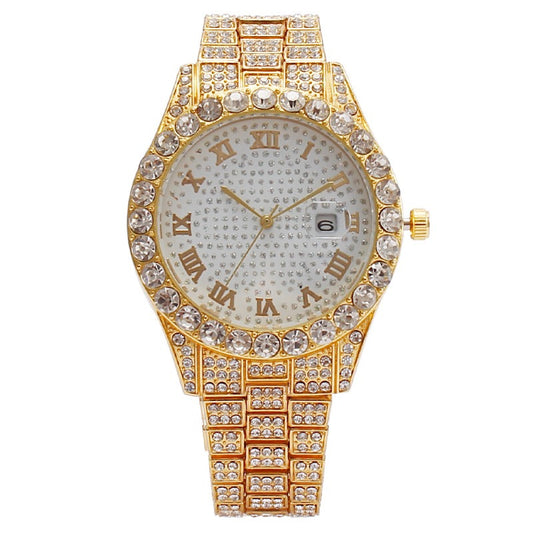 Iced out Presidential watch baguettes  settings high quality unisex hip hop #5