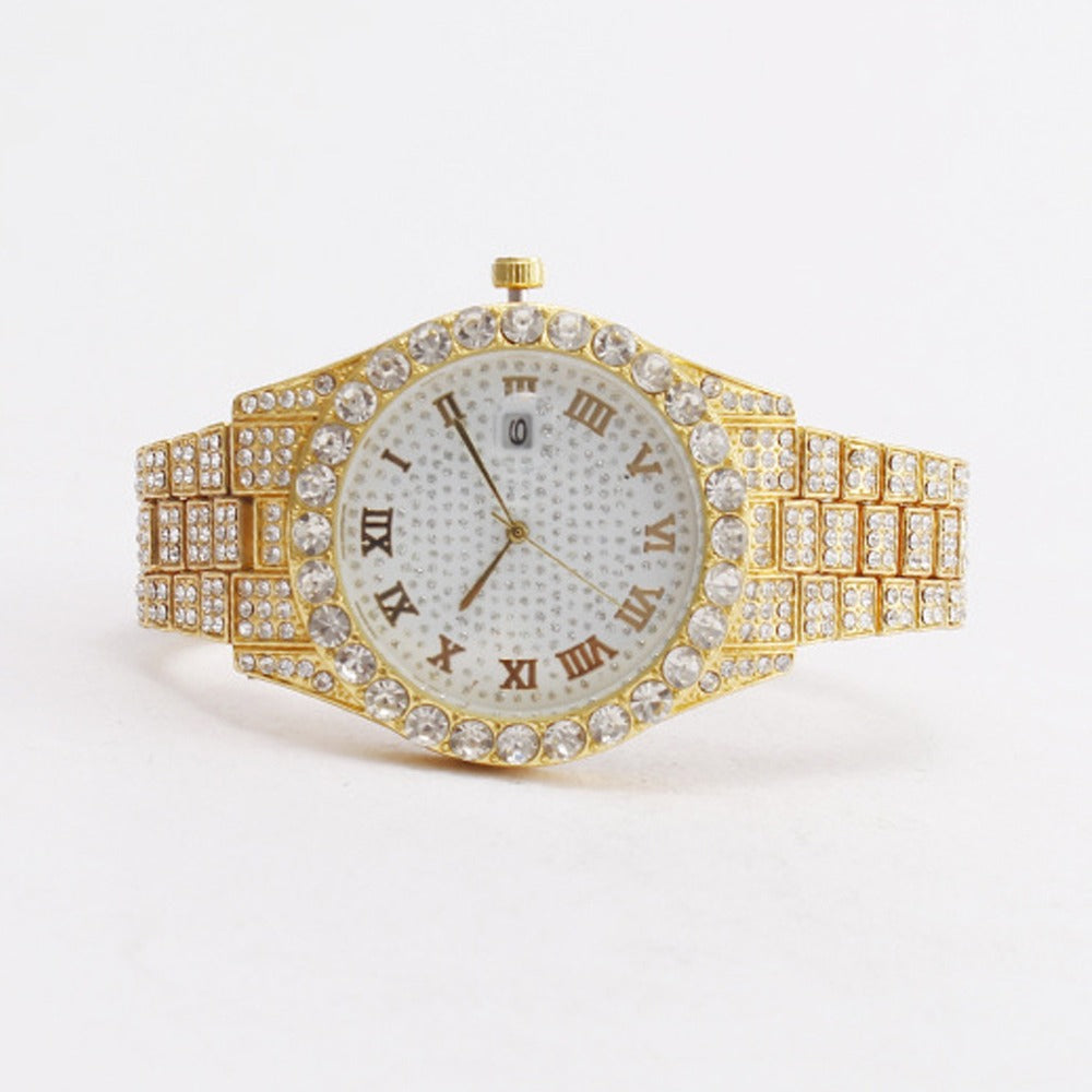 Iced out Presidential watch baguettes  settings high quality unisex hip hop #5