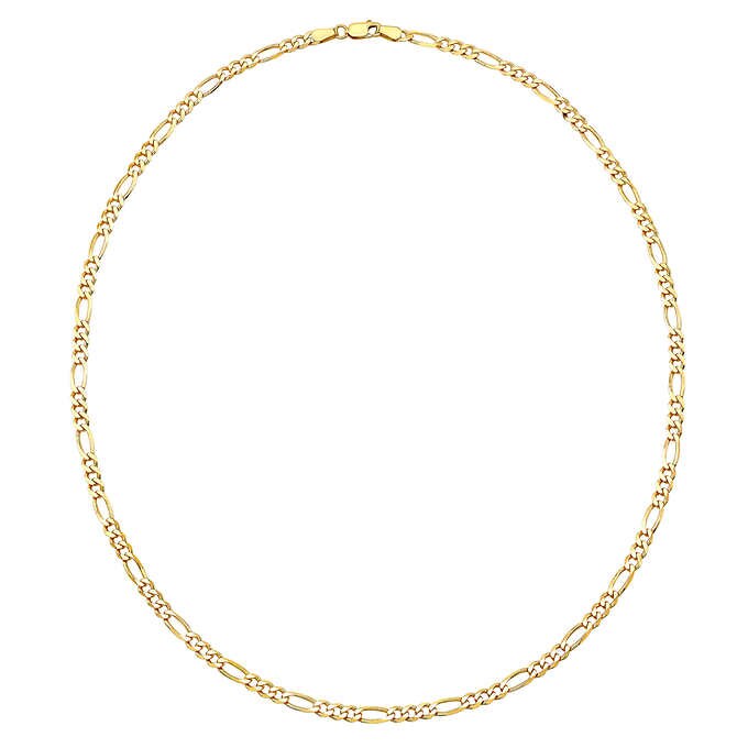 18k Layered real gold Plated Figaro link anklet bracelet #6